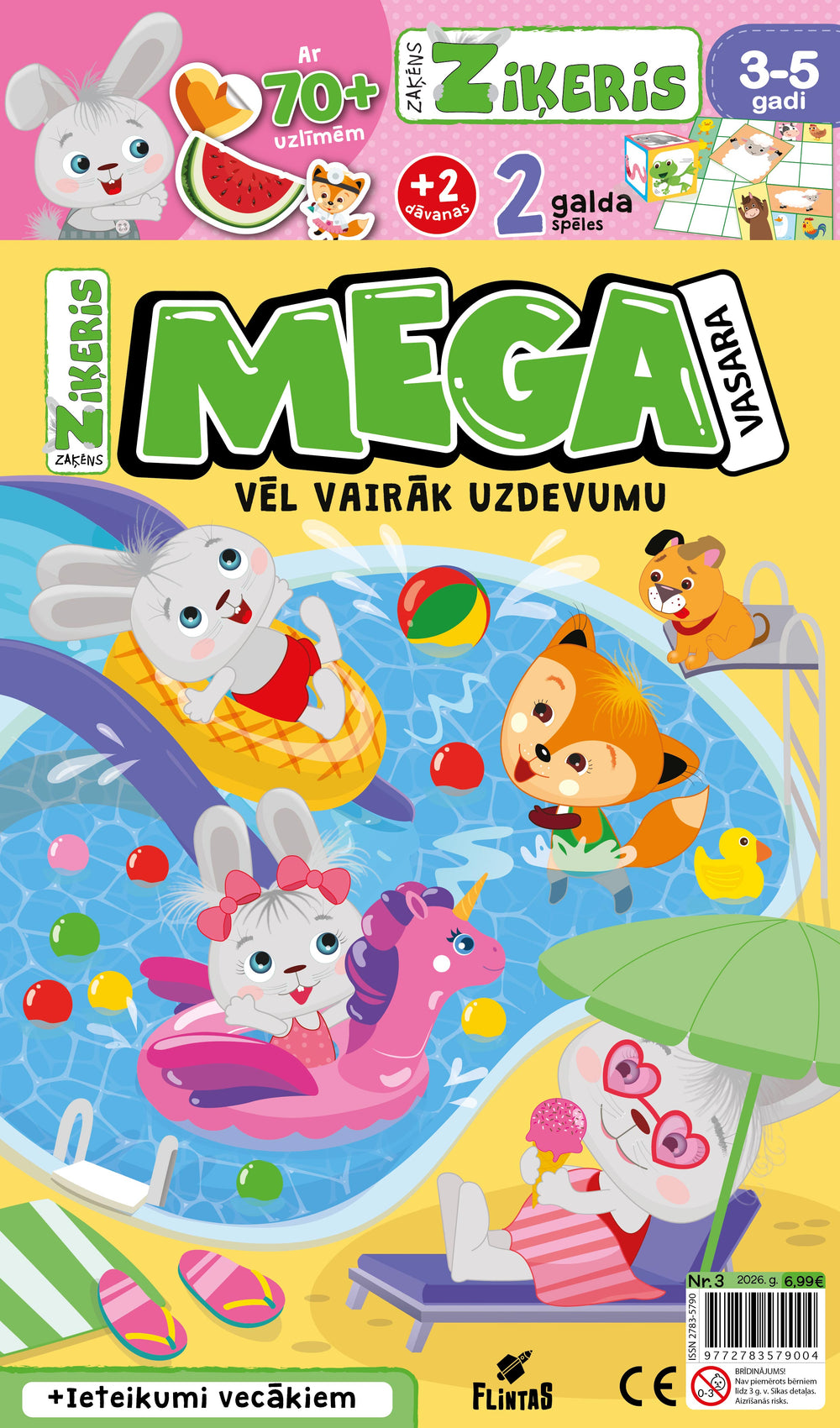MEGA Kiškutis Mikutis magazine cover